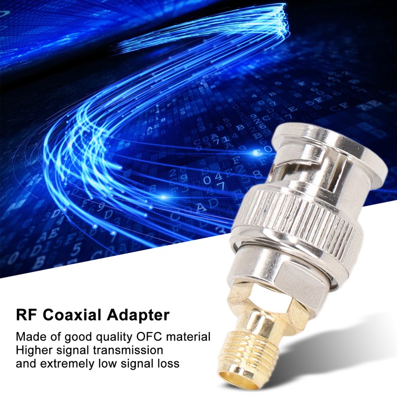 10Pcs RF Coaxial Adapter Cable Connector SMA Female to BNC