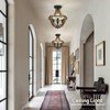 WOAEKR 13.1" Modern Farmhouse Hanging Pendant Lighting, 4-Light Rustic Interior