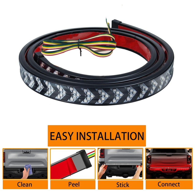 SZSSXPL 60 Inch LED Tailgate Light Bar with Bright Arrow