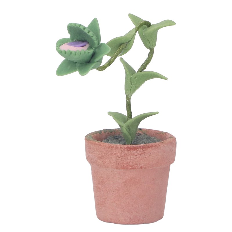 Mini Dollhouse Plant Simulation Realistic Vivid Portable Dollhouse Miniature Potted