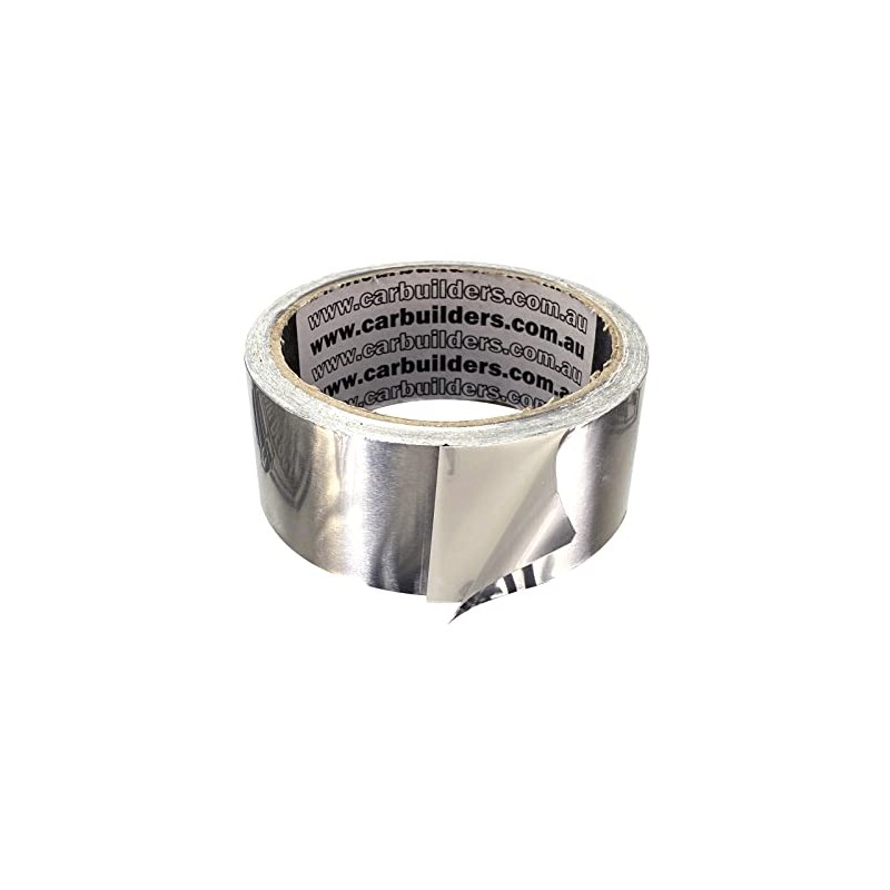 Car Builders Aluminium Foil Tape, Silver, 1 x 10m Roll