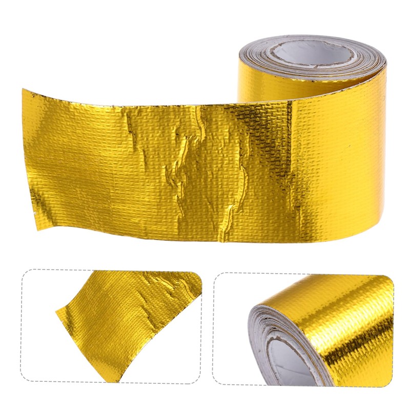Mobestech Flame Retardant Aluminum Foil Fiber Cloth Tape Heat Resistant