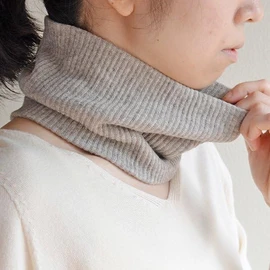 Yak and Organic Cotton Neck Warmer, Braun