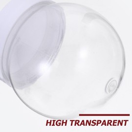 10Pcs DIY Snow Globe Christmas Clear Plastic Water Globe Fillable Empty Snow Globe for DIY Crafts Home Christmas Decoration