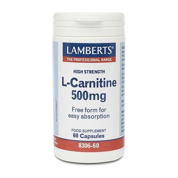 Lamberts L-Carnitine 500mg, 60 Capsules (8306-60)