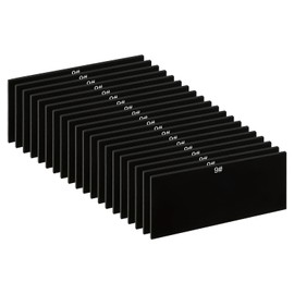 PATIKIL Welding Len Shade 9 Glass 4-1/4"x 2", 20 Pack Matte Edge Hardened Glass Black Darkening Filter Plates Covers Replacement for Weld Helmet Hood