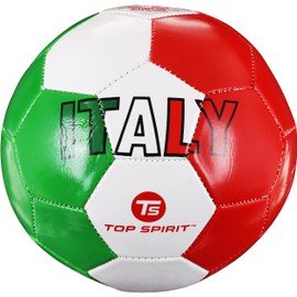 TOP SPIRIT Size 5 Soccer Ball, Country Sports Training Futbol for Recreational Youth and Adult Soccer Players, Italy