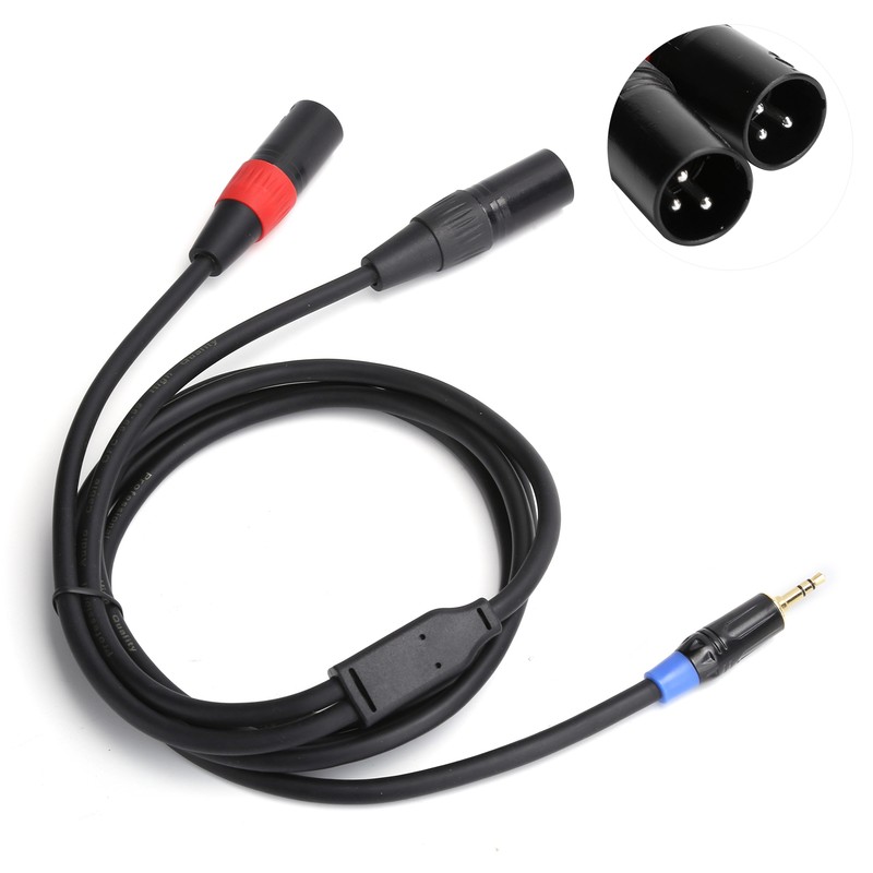 3.5mm Male to 2 XLR Male Cable Audio Line Cable