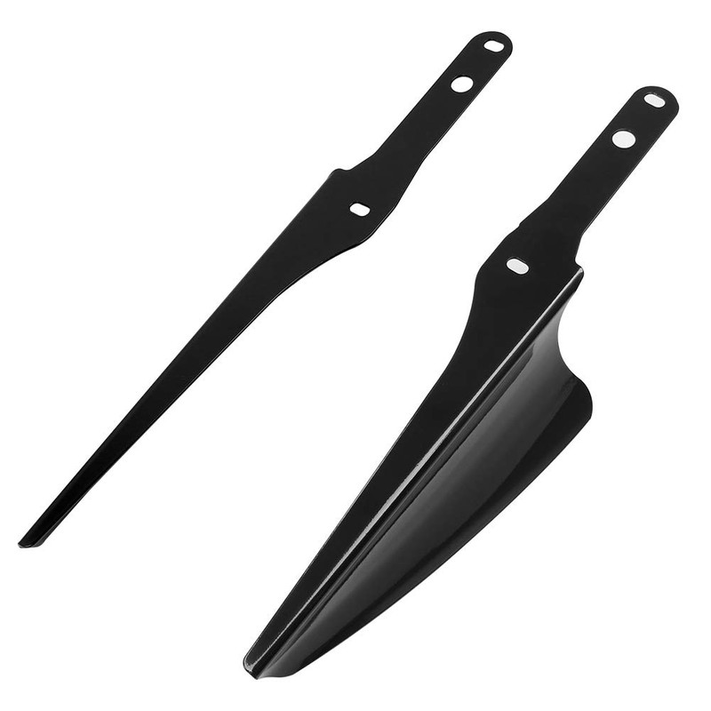 H RUO Front Fork Mount Wind Deflectors Windshield for Harley