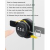 ETEKJOY Keyless Ratchet Lock for Sliding Glass Door Showcase Display