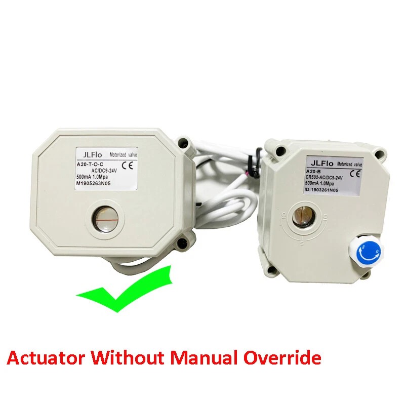 HSH-Flo 1" 9-24VDC Proportional Integral 0-10V Control Motorized Electrical Ball