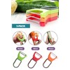 Vegetable Fruit Peeler 3-Pack Stainless Steel Melon Planer Original Vegetable