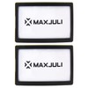MAXJULI Ski Goggles Pass Holder 2 Pack (Black+Black)