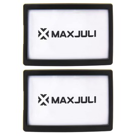 MAXJULI Ski Goggles Pass Holder 2 Pack (Black+Black)