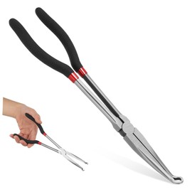 TEHAUX Long Reach Pliers Extra Long Needle Nose Pliers with Jaws for Electrical Automotive Repairs Durable Construction Comfortable Grip Versatile Use