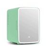 Nevera verde con espejo, nevera 4L
