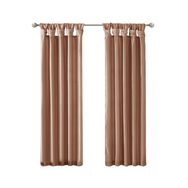 Madison Park Emilia - Cortinas Opacas con Ventana de Seda