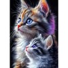 DAERLE Fluffy Cat Diamond Painting Pictures for Adults Beginners, 5D