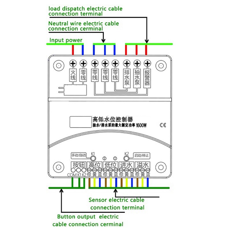 Automatic Water Level Controller Liquid Pump Controller AC 220V with