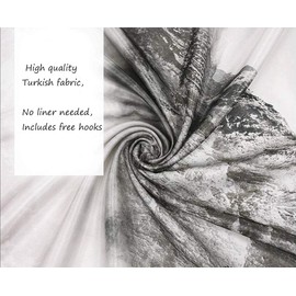 Mantto Canadian Smoky Mountain Cliff Outdoor Idyllic Photo Art Shower Curtain, National Parks Home Decor Curtain, Waterproof Polyester Fabric Bathroom Shower Curtain with Hooks 72" x 72"