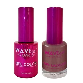 WAVEGEL Soak-Off Gel & Nail Lacquer Matching Duo Set - Princess Collection - #41 Espresso Dress I 0.5 Oz