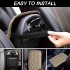 Unbranded Universal Car Center Console Cover Mat PU Leather Car