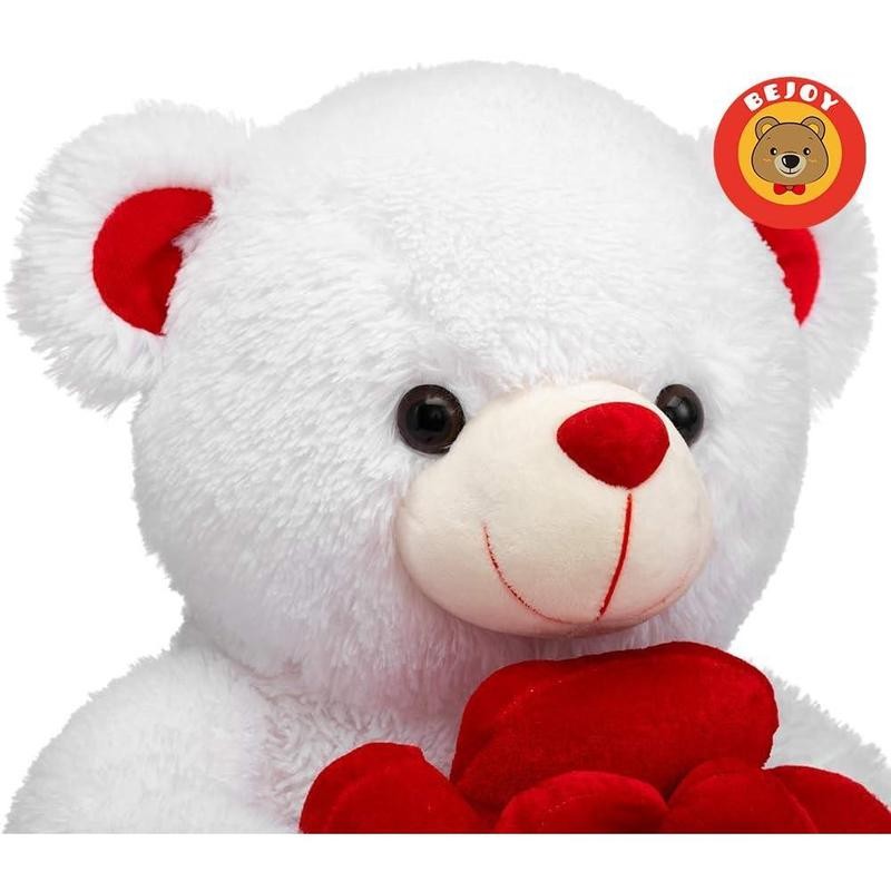 Teddy Bear Stuffed Animals Plush Bear Holding Rose Soft Plush