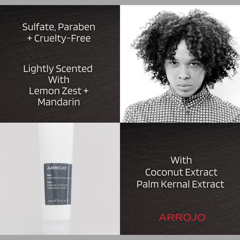 ARROJO Fiber Hair Styling Product, Lemon Zest & Mandarin, 5.1