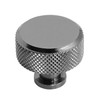 Decoranddecor Amelia Knurled 35mm Round Kitchen Cabinet Furniture Knobs Aluminium
