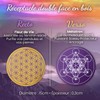 Wooden Flower of Life for Reloading Stones and Pendulums Divinatory