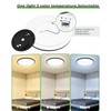 zemty Black LED Flush Mount Ceiling Light - 12 Inch