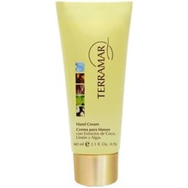 TERRAMAR Crema para Manos con Extractos de Coco y Limón, 60g, Hidratación Intensa