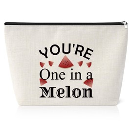 Watermelon Gifts for Women Makeup Bag Watermelon Themed Gifts for Sister Friends Daughter Niece Granddaughter Watermelon Lovers Gift Funny Watermelon Gifts Toiletry Bags