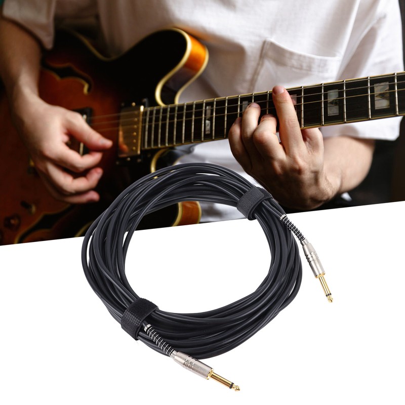 6.35mm Instrument Cable Noise Reduction Audio Device Connection Cable for
