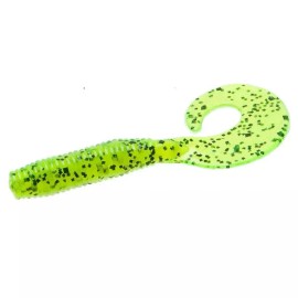 Zoom 15-Zoom Fat Albert Curly Tail Grub 3 inch Soft Plastic Grub 15 pack - Bass Bait