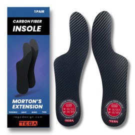 Morton´s Extension Orthotic, Carbon Fiber Very Rigid Insole - 1 Pair - Morton's Toe, Turf Toe, Hallux Limitus, Hallux Rigidus, Arthritis (225 mm)