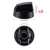 4-Pack Universal Oven/Stove/Range Control Knobs Replacement Kit with 12 Adapters