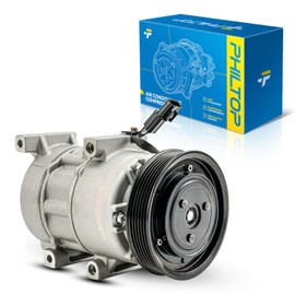 PHILTOP 68589 AC Compressor with Clutch Fit for Ram2500 1994-2005 5.9T, Ram3500 1994-2005 5.9T, Air Conditioning Compressor