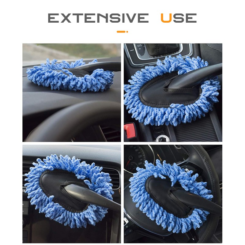 Flaconi 2 x Car Duster for Car, Cleaning Brush with
