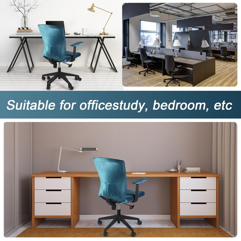 Tallew 4 Pcs Office Chair Covers Set Computer Universal Protective