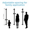 OFFO Shower Slide Bar 28 in Adjustable Installation Distance 19-27