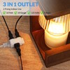 PEESIN 6 FT Clear Extension Cord with Foot Switch, 3-Outlet