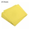 sourcing map 25 Sheets Origami Paper Double Sided Lemon Yellow
