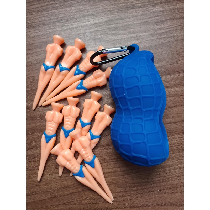 BEAGLE CAT Peanut Golf Ball Case and 10 Macho Mantees