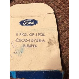 Ford 69 70 1969 1970 FORD MUSTANG  RUBBER HOOD BUMPER SET 4 PIECES OEM