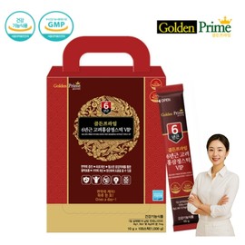 Unij Healthcare Partner Golden Prime 6-year-old Korean red ginseng extract, high-potency red ginseng stick, 100 sachets, 1 box / 골든프라임 6년근 고려홍삼정 고함량 홍삼스틱 홍삼정 100포 1박스
