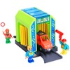Wooden Train Accessories Car Washer for Railroad Train Track, Train