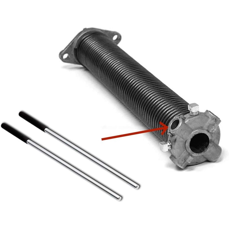 Alcan Garage Torsion Spring Winding Bars with Rubber Handles for