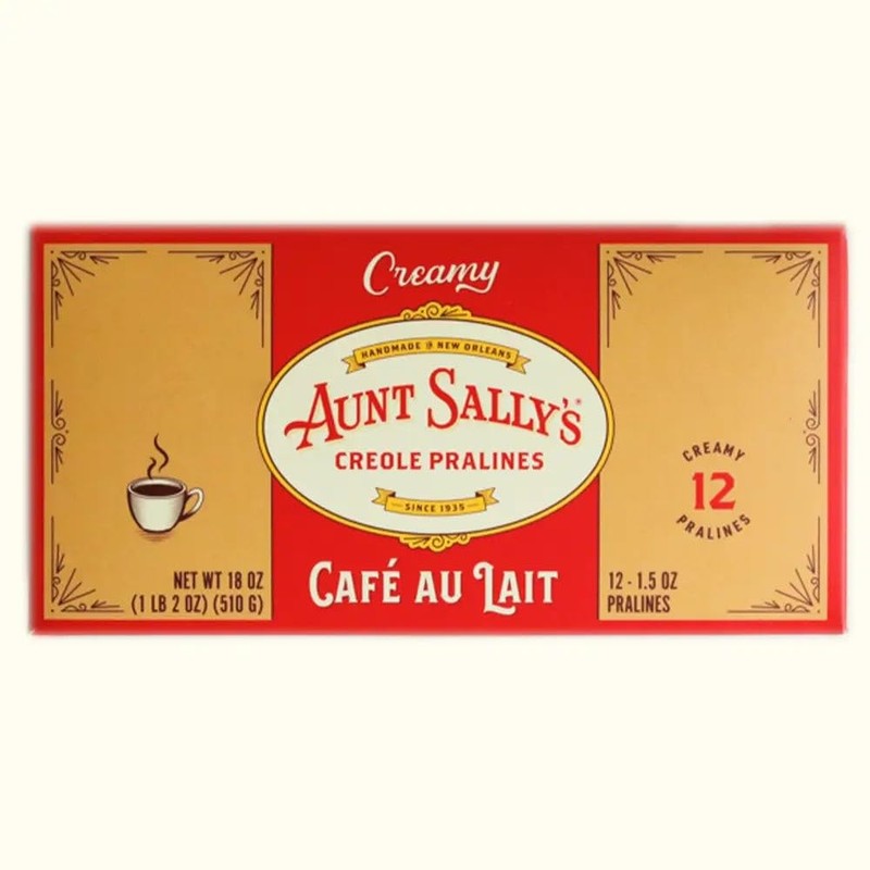 Aunt Sally's Creamy Cafe au Lait Pralines- 12 count box-