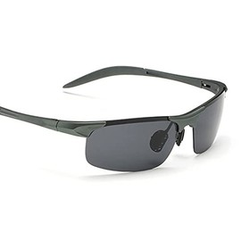 Polarized Cycling Sunglasses, UV Protection Safety Glasses Anti-Glare Safety Glasses for Men Women Outdoor Work and Sports (Grey Frame, Grey Lens)